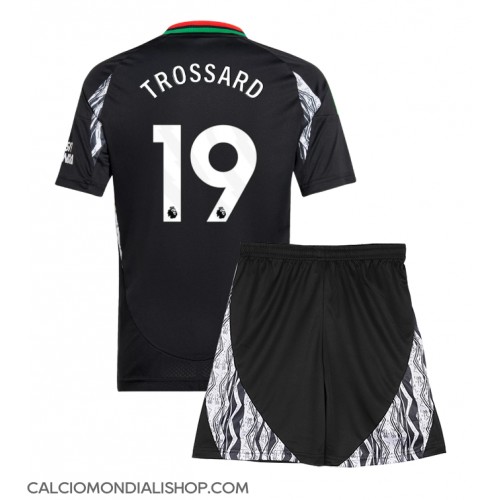 Maglie da calcio Arsenal Leandro Trossard #19 Seconda Maglia Bambino 2024-25 Manica Corta (+ Pantaloni corti)